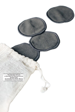 Load image into Gallery viewer, Reusable Bamboo Makeup Rounds | 12x Pads | 1x Mini Laundry Cotton Bag
