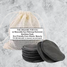 Load image into Gallery viewer, Reusable Bamboo Makeup Rounds | 12x Pads | 1x Mini Laundry Cotton Bag
