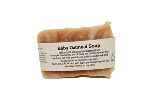 Baby Oatmeal Soap | Mild Scented with Lavender Essential Oil